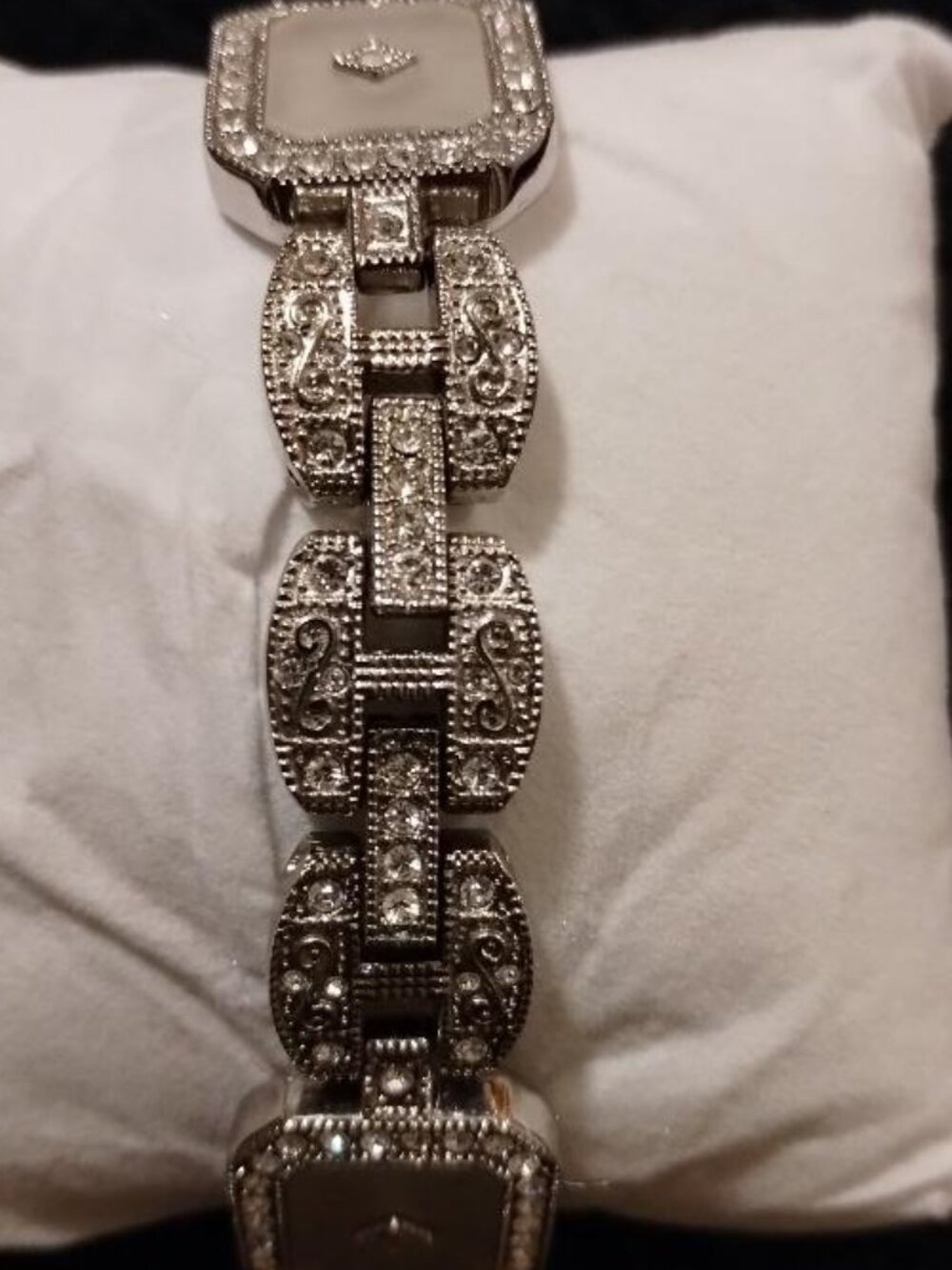 BEAUTIFUL VINTAGE ART DECO INSPIRED WOMENS WATCH BRACLET - Picture 6 of 9